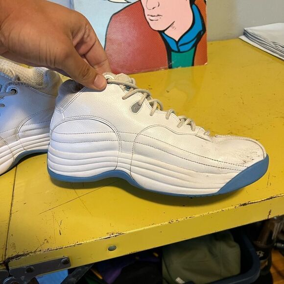 Nike Air Jordan Jumpman Team 1 White University Blue UNC CV8926-107 Sz 8 - Picture 7 of 10